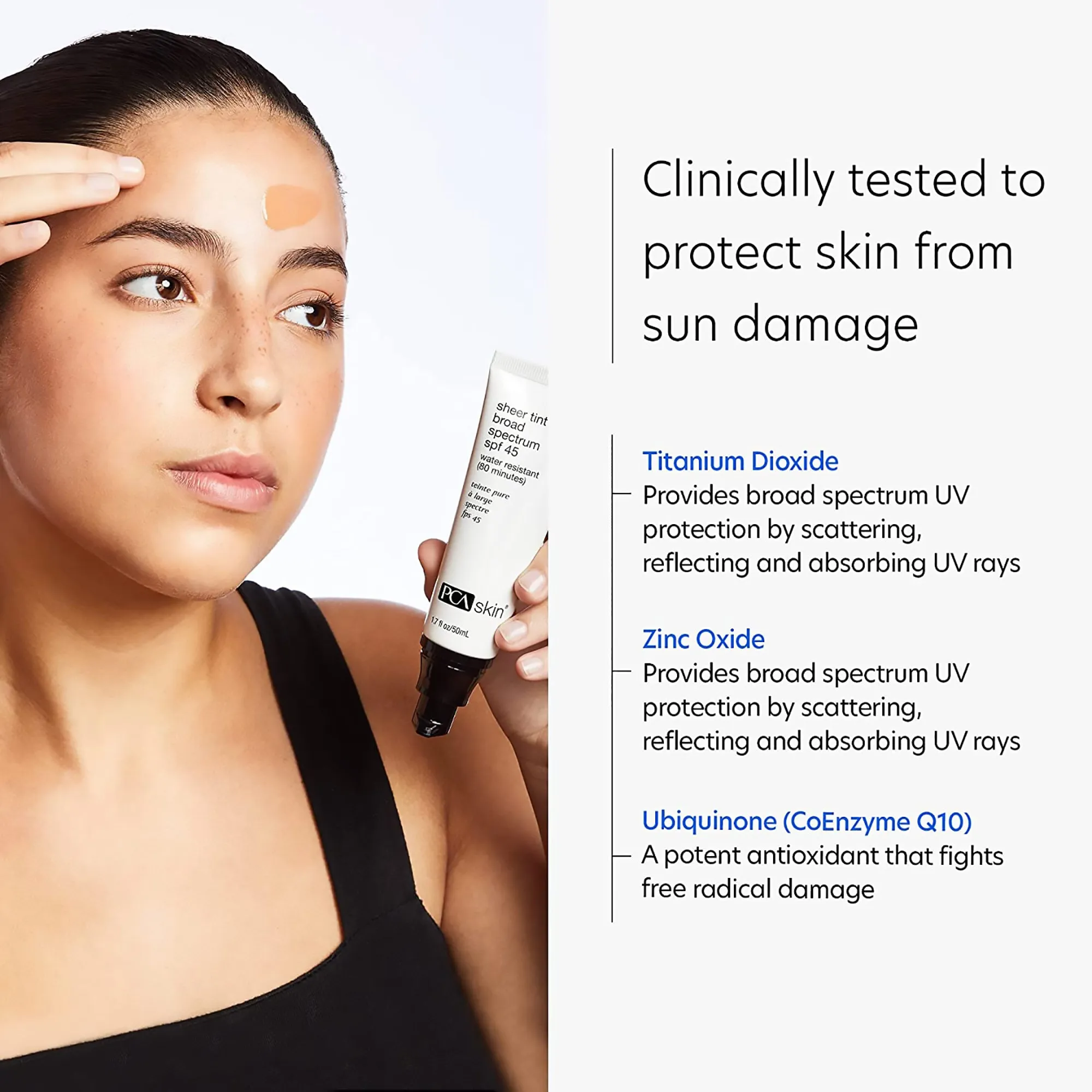 PCA SKIN Sheer Tint Broad Spectrum SPF 45