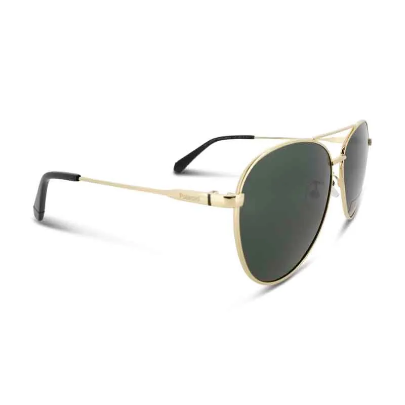 Polaroid Gold & Green Pilot Men's Sunglasses PLD 4142 (No Case)