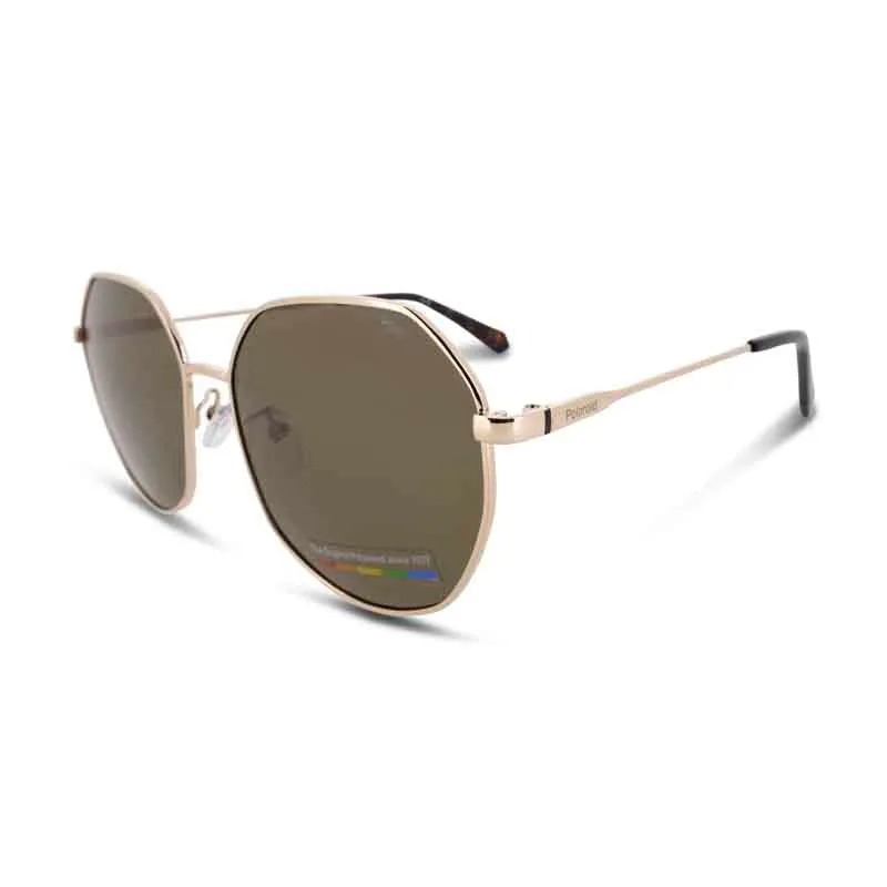 Polaroid Gold Copper Geometric Sunglasses PLD 4140 (No Case)