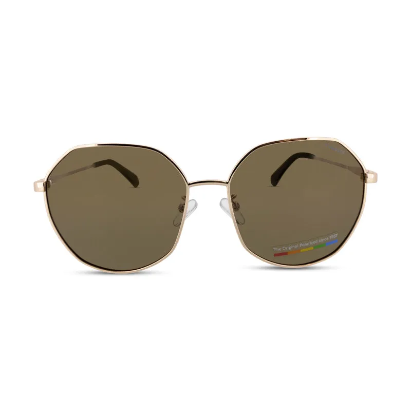 Polaroid Gold Copper Geometric Sunglasses PLD 4140 (No Case)