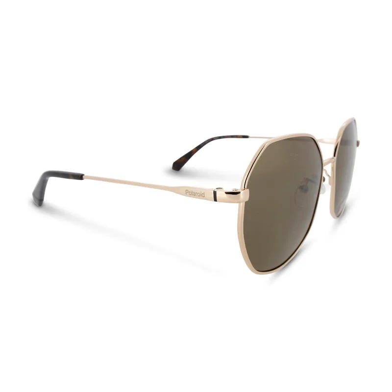 Polaroid Gold Copper Geometric Sunglasses PLD 4140 (No Case)