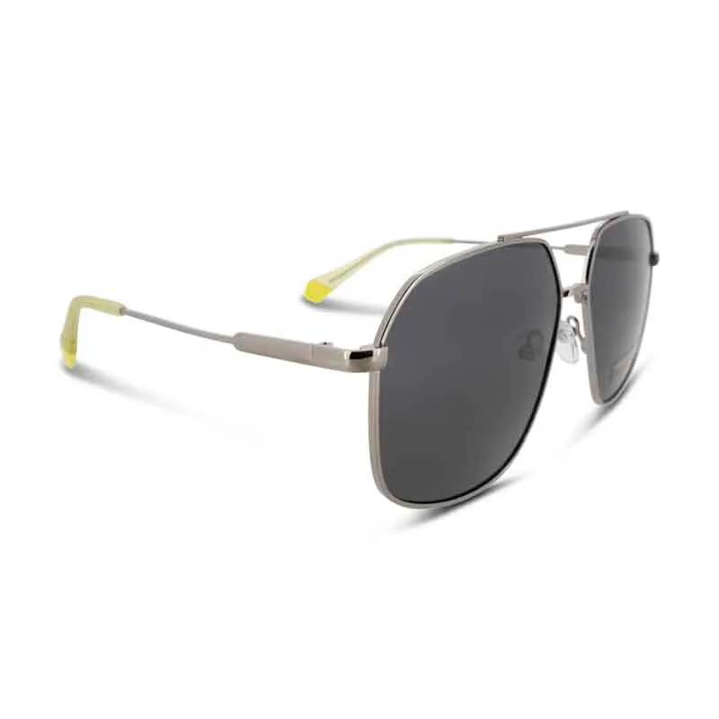 Polaroid Ruthenium Hexagonal Sunglasses PLD 6173 6LBM9 (No Case)