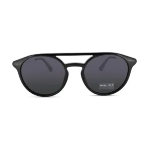 Police Black Havana Round Men's Sunglasses Clint 1 SPL722 (No Case)