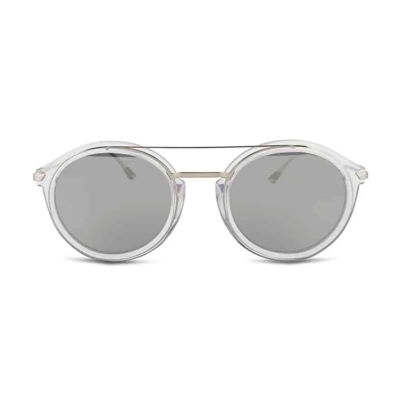 Police Mirror Silver Round Sunglasses SPL724 (No Case)