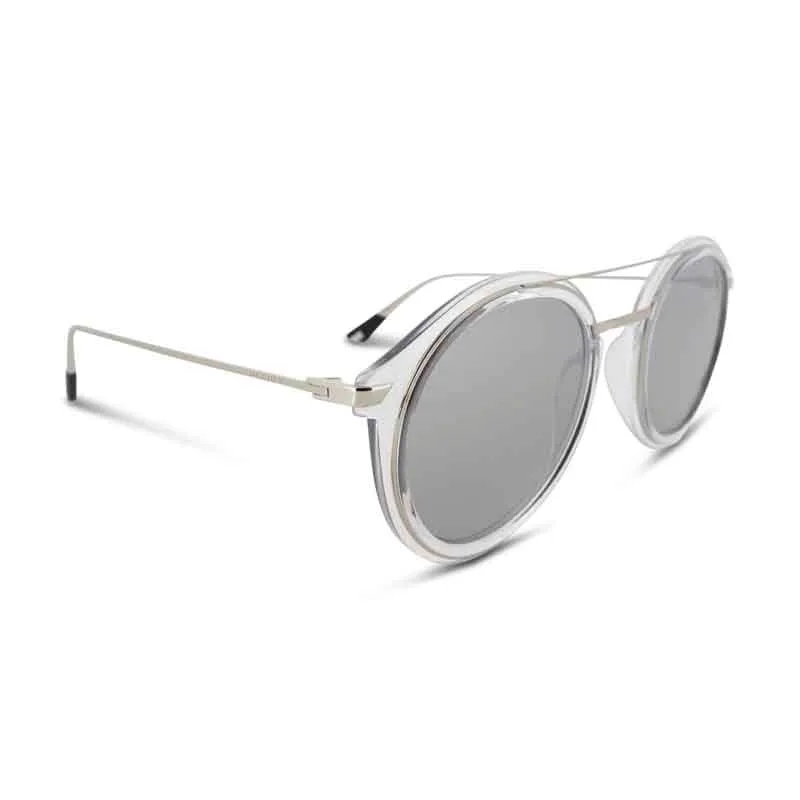 Police Mirror Silver Round Sunglasses SPL724 (No Case)