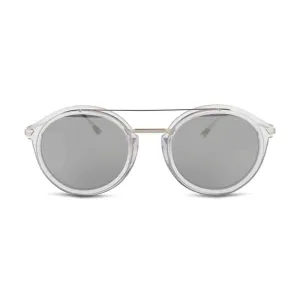 Police Mirror Silver Round Sunglasses SPL724 (No Case)