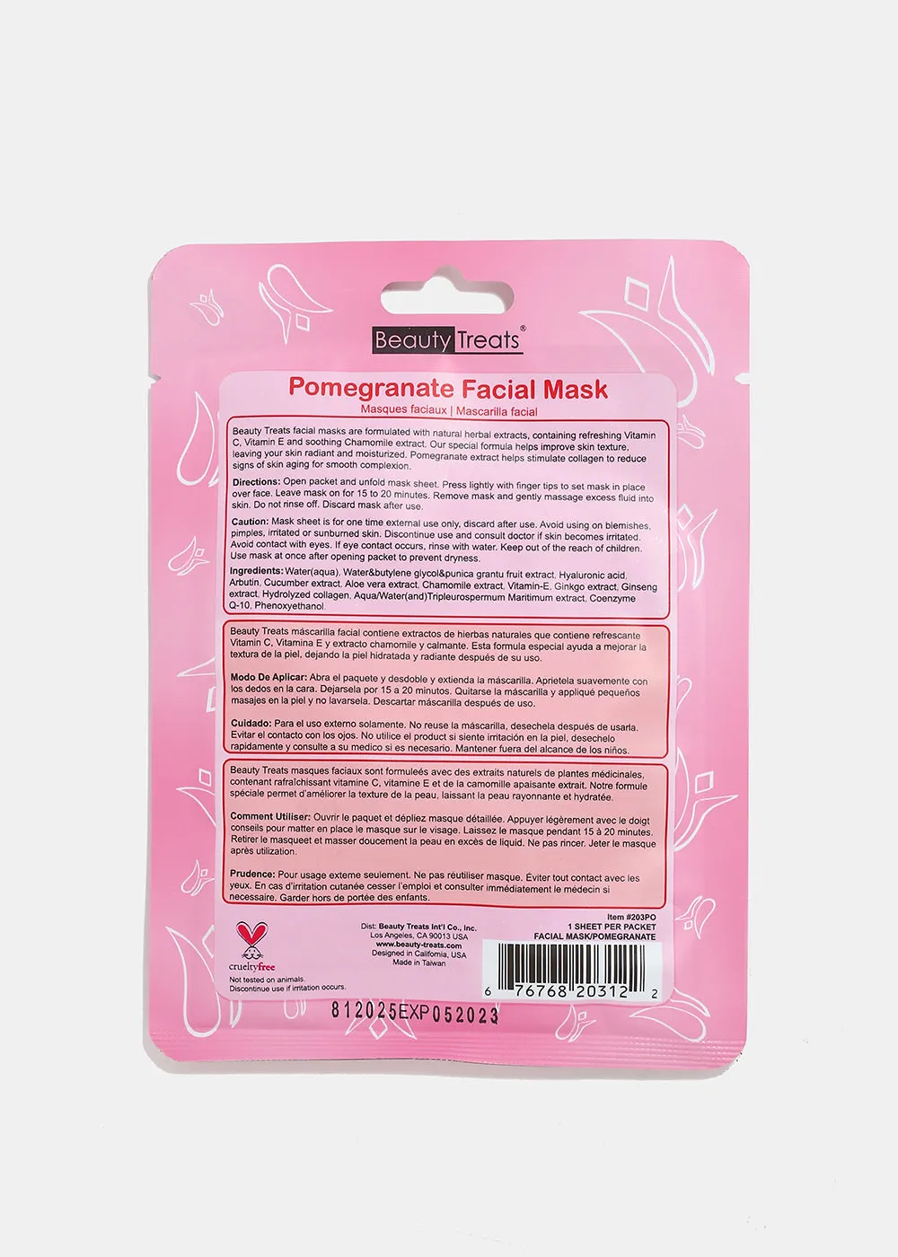 Pomegranate Facial Sheet Mask
