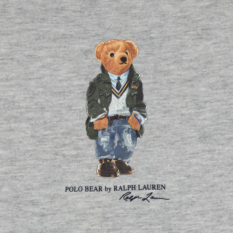 Ralph Lauren Polo Classic Fit Polo Bear Jersey T-Shirt Grey For Him