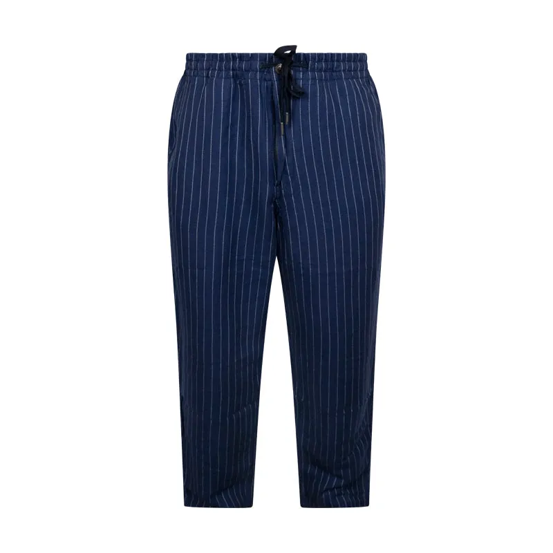 Ralph Lauren Polo Classic Fit Prepster Twill Trousers Striped Blue Men's