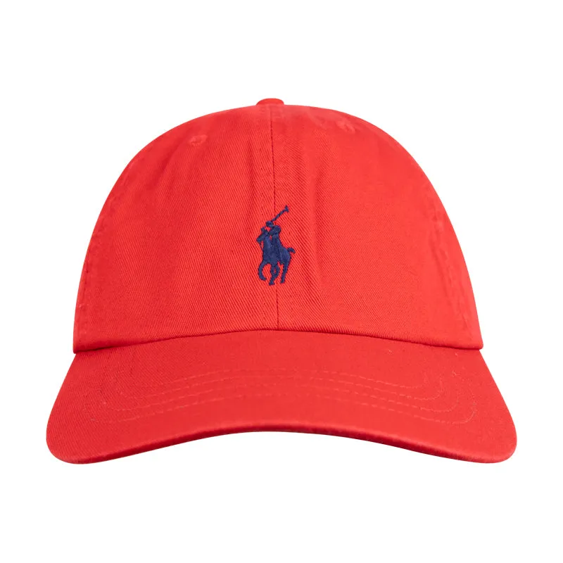 Ralph Lauren Polo Cotton Chino Cap - Red