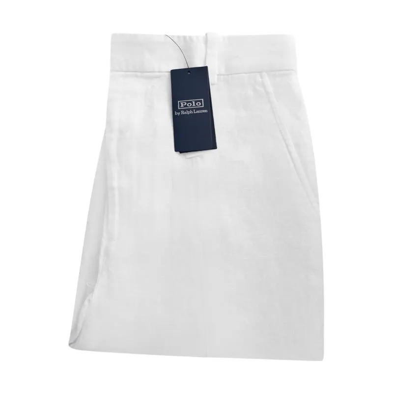 Ralph Lauren Polo Linen Trousers White Women's
