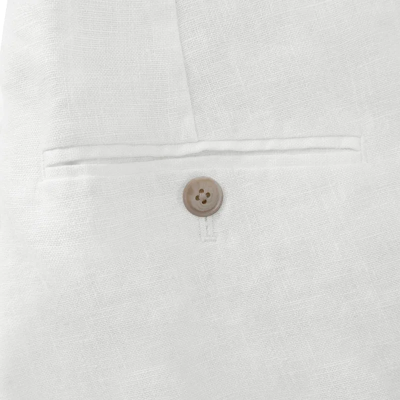 Ralph Lauren Polo Linen Trousers White Women's