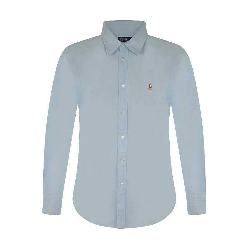 Ralph Lauren Polo Relaxed Fit Shirt Acadia Blue Women's