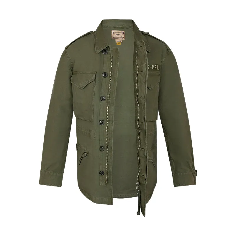 Ralph Lauren Polo Relaxed Fit Twill Jacket Green Womens