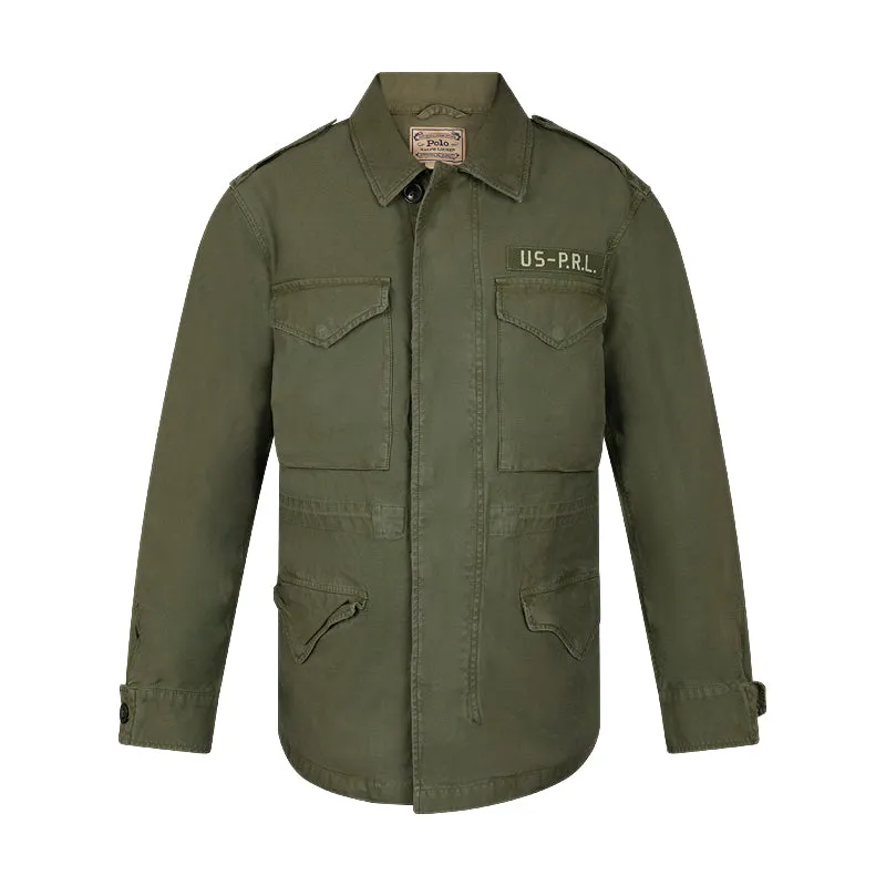 Ralph Lauren Polo Relaxed Fit Twill Jacket Green Womens