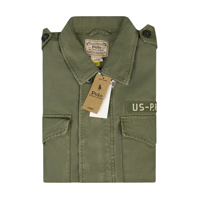 Ralph Lauren Polo Relaxed Fit Twill Jacket Green Womens