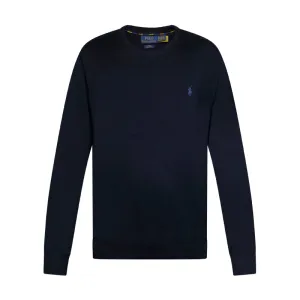 Ralph Lauren Polo Slim Fit Cotton Sweater Navy Blue