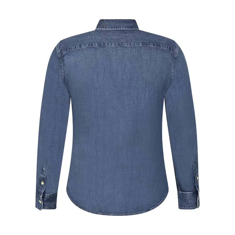 Ralph Lauren Polo Slim Fit Denim Blue Shirt Women's