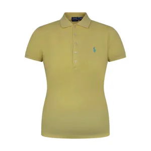 Ralph Lauren Polo Slim Fit Stretch Shirt Yellow Women's