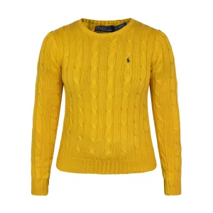 Ralph Lauren Polo Women's Pima Cotton Knit Jumper Gold