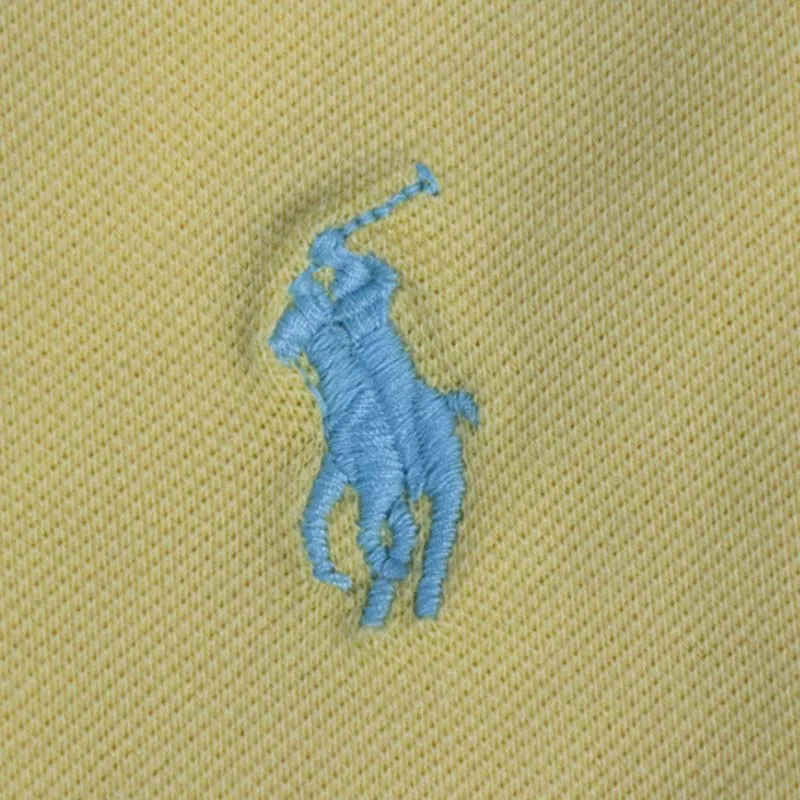 Ralph Lauren Slim Fit Stretch Polo Shirt Yellow Women's