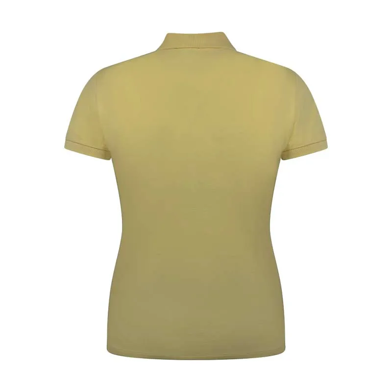 Ralph Lauren Slim Fit Stretch Polo Shirt Yellow Women's