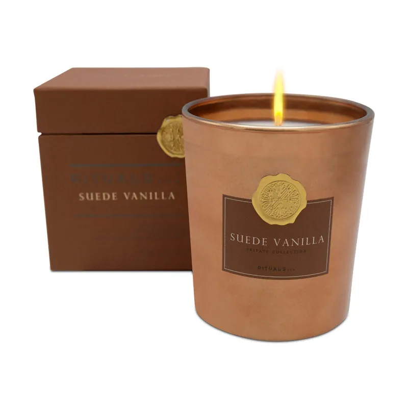 Rituals Suede Vanilla Scented Candle 360g Private Collection (Blemished Box)