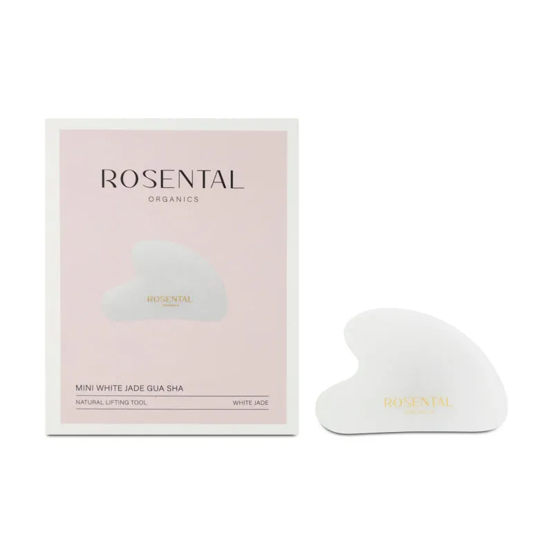 Rosental Organics Mini White Jade Gua Sha Natural Lifting Tool (Blemished Box)