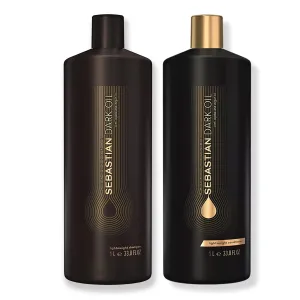 Sebastian Dark Oil Lightweight Shampoo and Conditioner Liter Duo