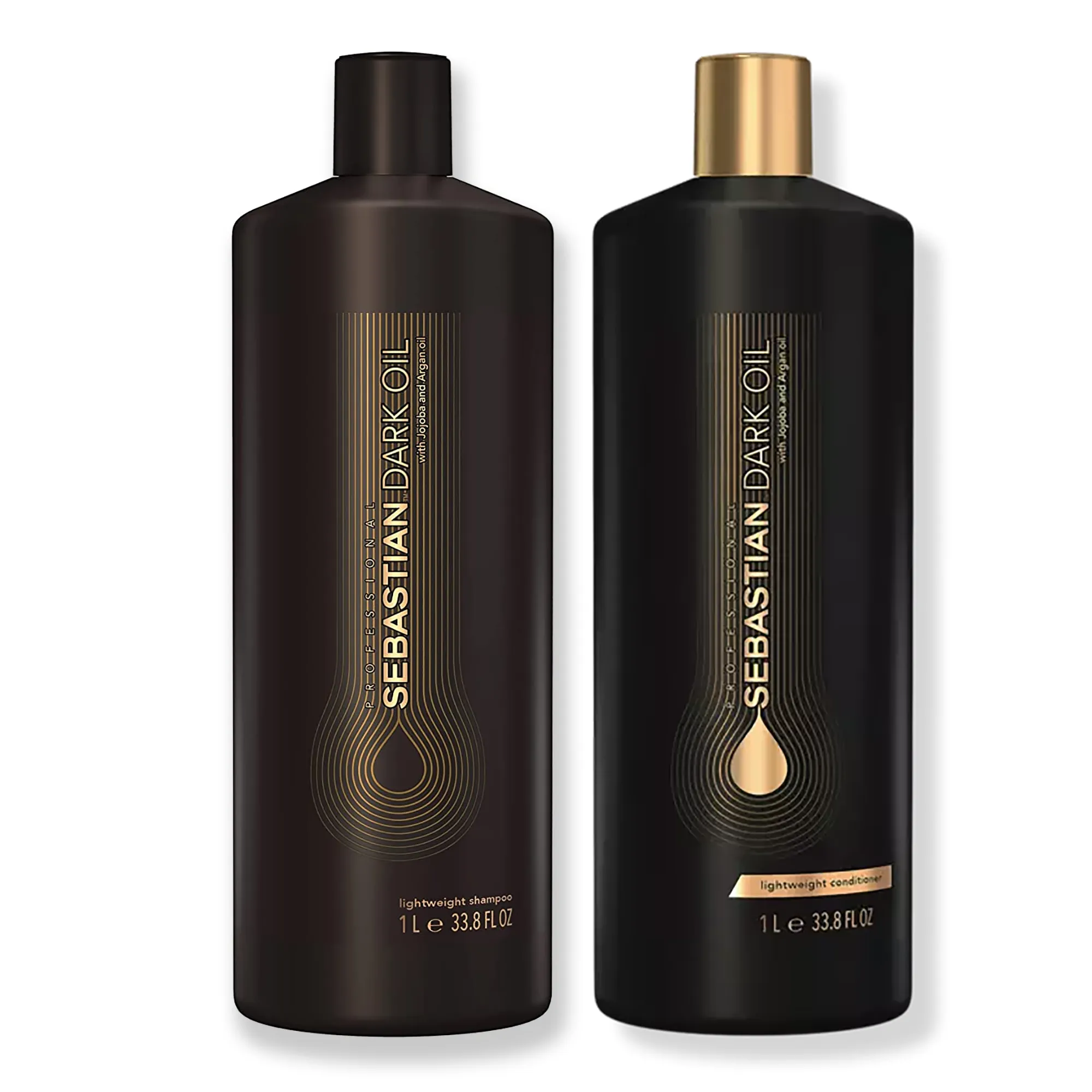 Sebastian Dark Oil Lightweight Shampoo and Conditioner Liter Duo