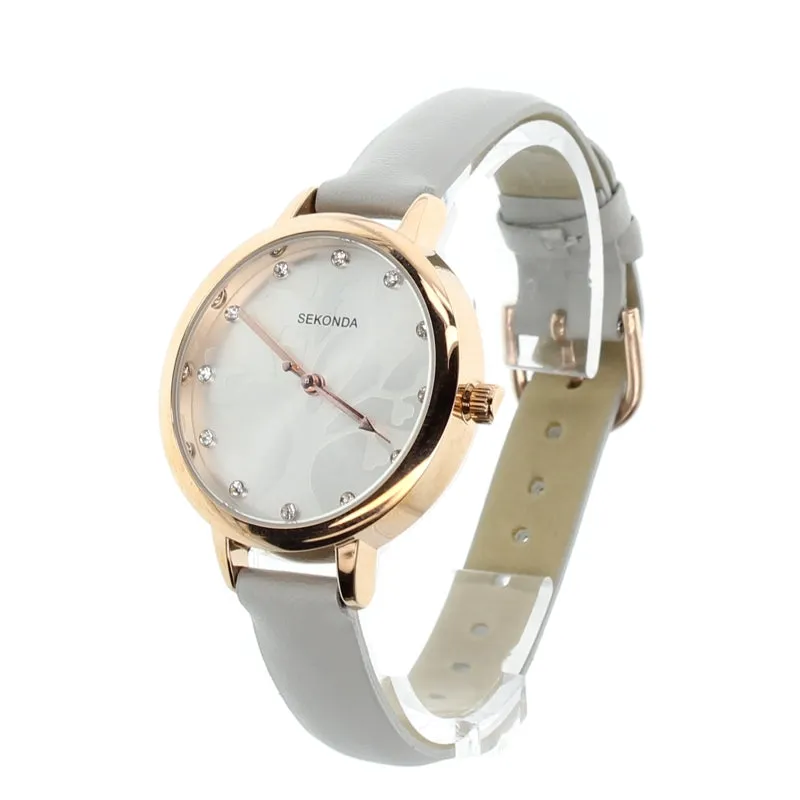 Sekonda Tree Of Life Design Grey Ladies Watch 2649