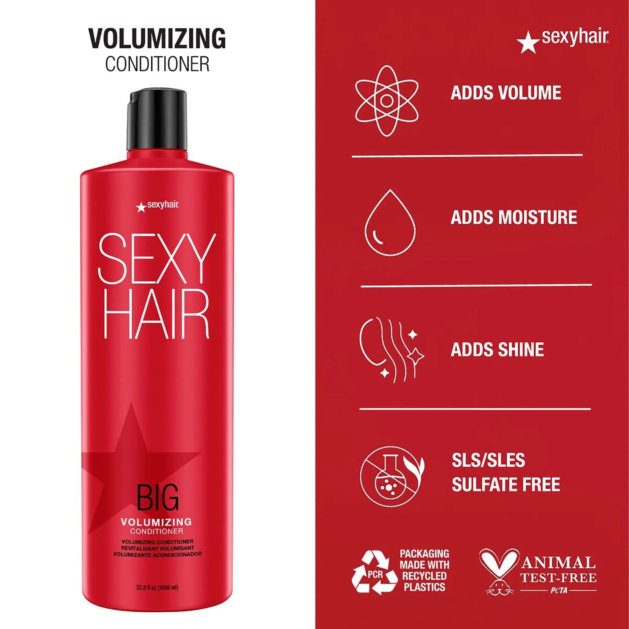 Sexy Hair Big SexyHair Volumizing Shampoo and Conditioner Liter Duo