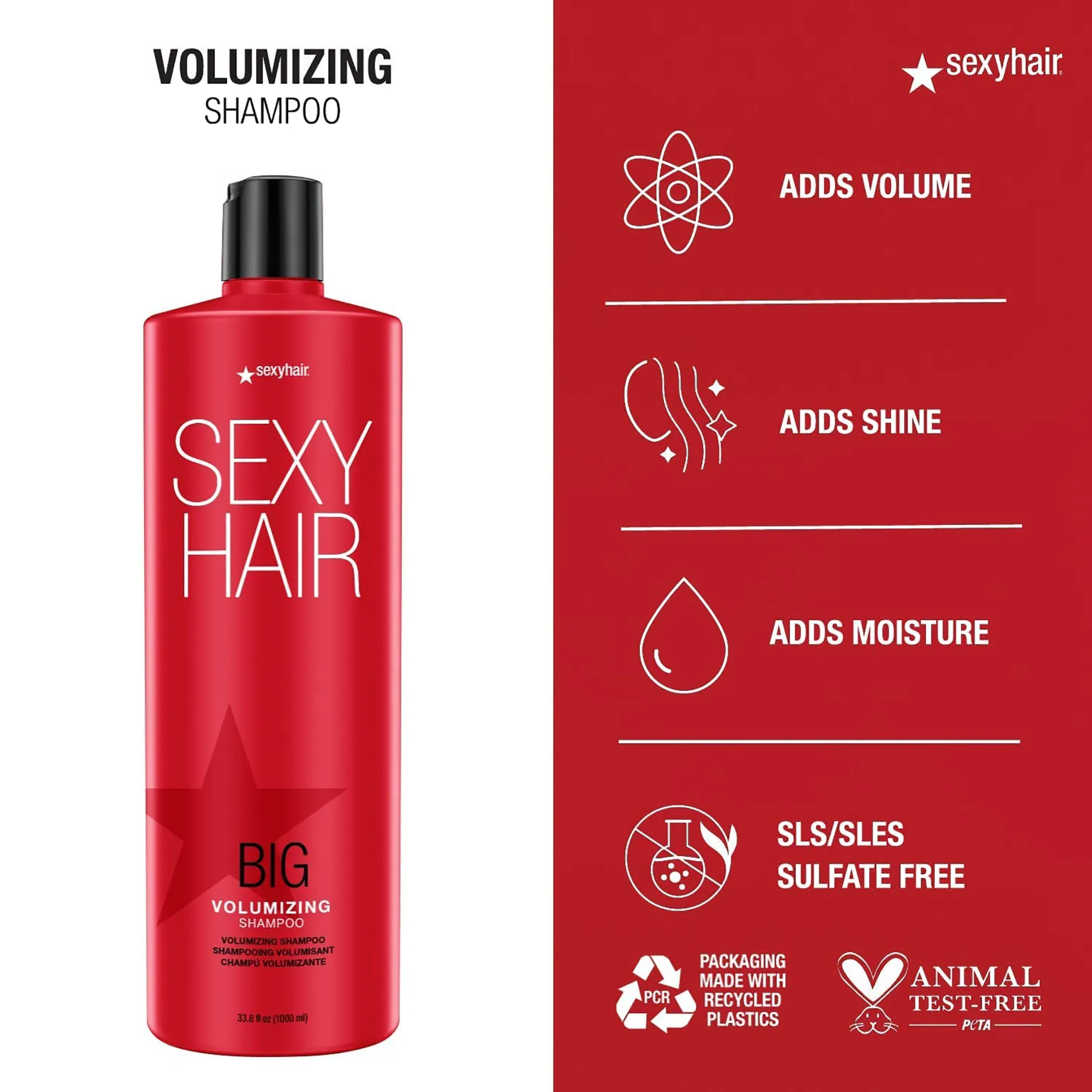 Sexy Hair Big SexyHair Volumizing Shampoo and Conditioner Liter Duo