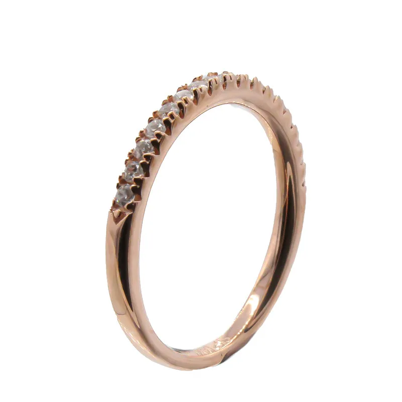 Sif Jakobs Cubic Zirconia Rose Gold Ring Size 54