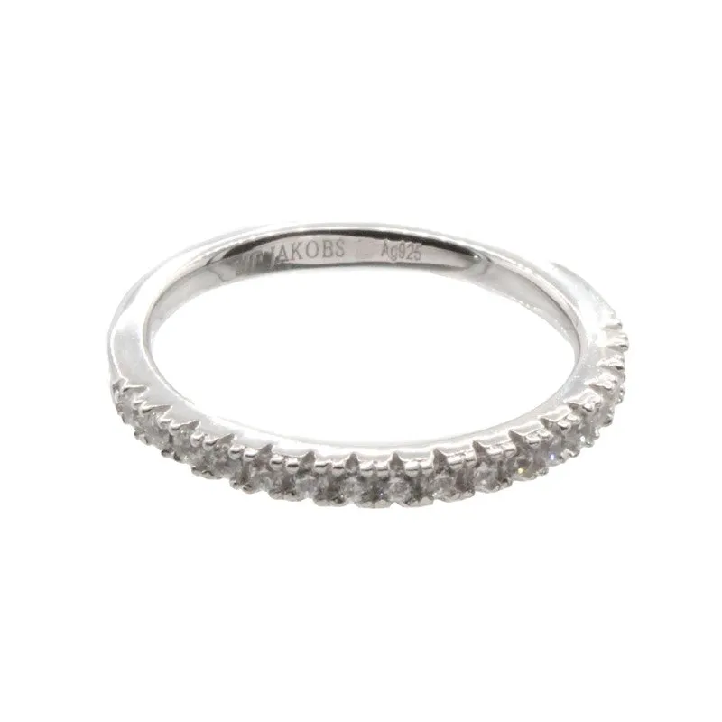 Sif Jakobs Cubic Zirconia Sterling Silver Ring Size 52