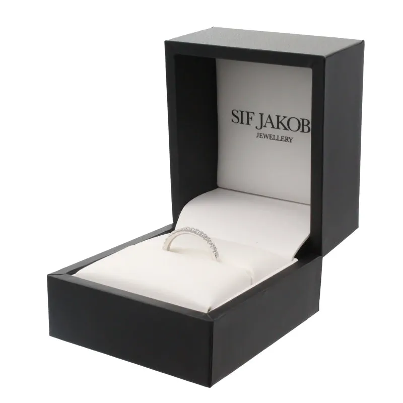 Sif Jakobs Cubic Zirconia Sterling Silver Ring Size 52