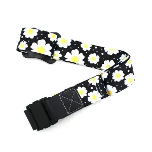 SIFFLER Luggage Belt Modern Flower Black/White  (160g)