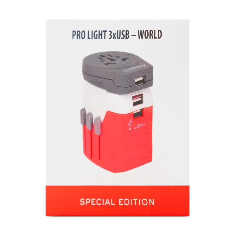 Skross Travel Adapter Worldwide 3 x USB Ports
