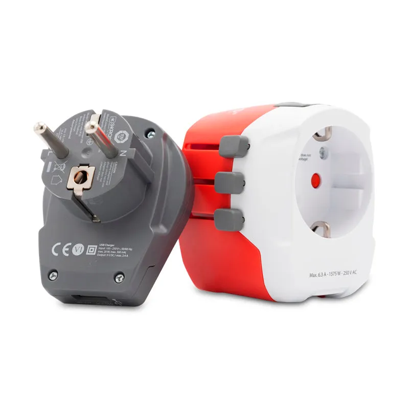Skross Travel Adapter Worldwide 3 x USB Ports