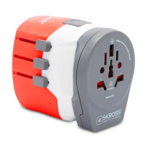 Skross Travel Adapter Worldwide 3 x USB Ports