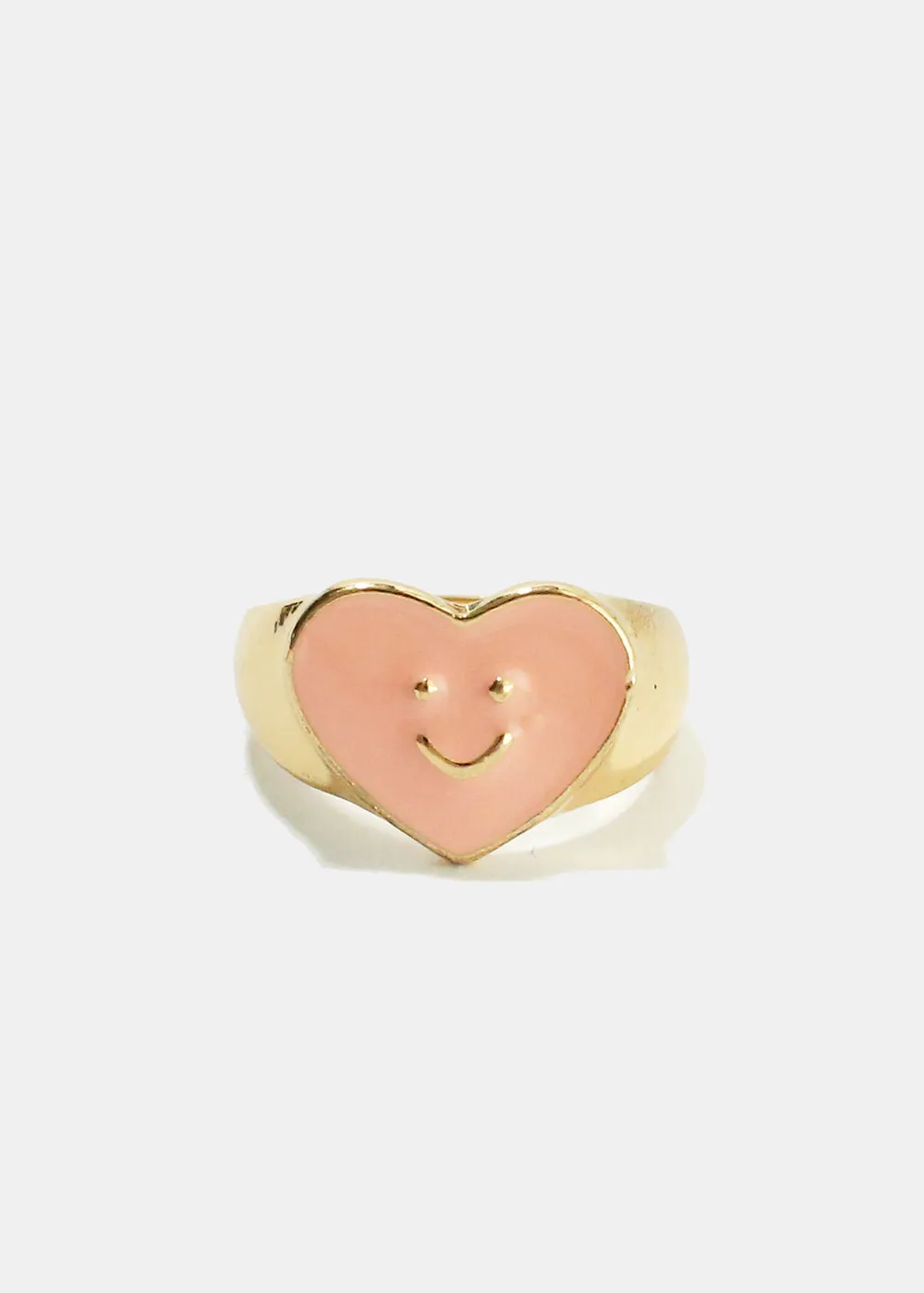Smiley Colored Enamel Ring