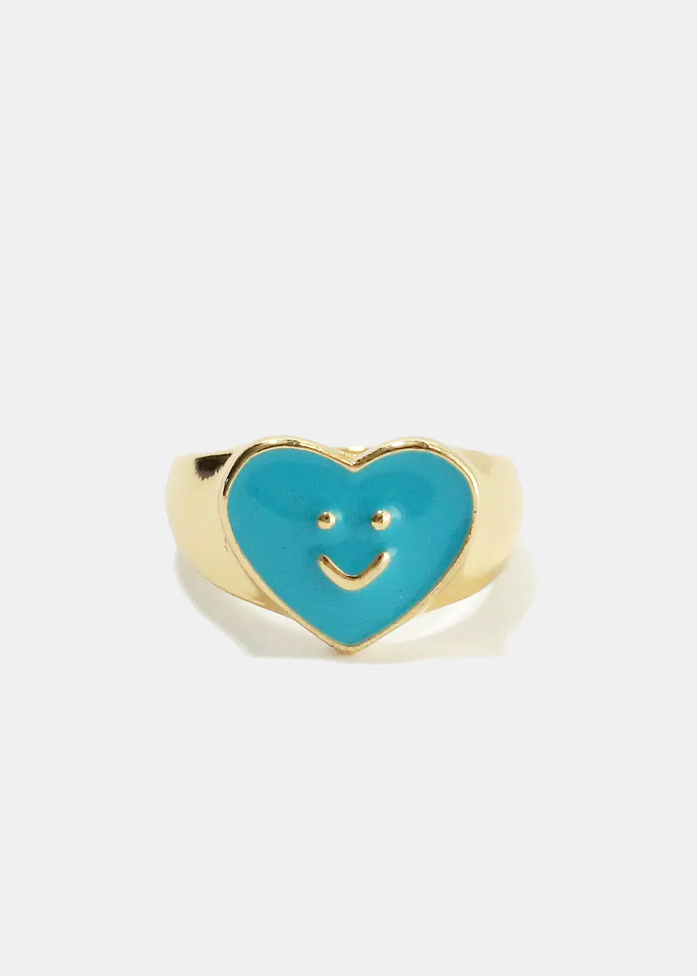 Smiley Colored Enamel Ring