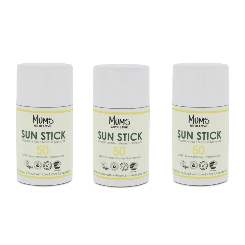 Sun Stick SPF50 15ml x 3  - By Mums With Love