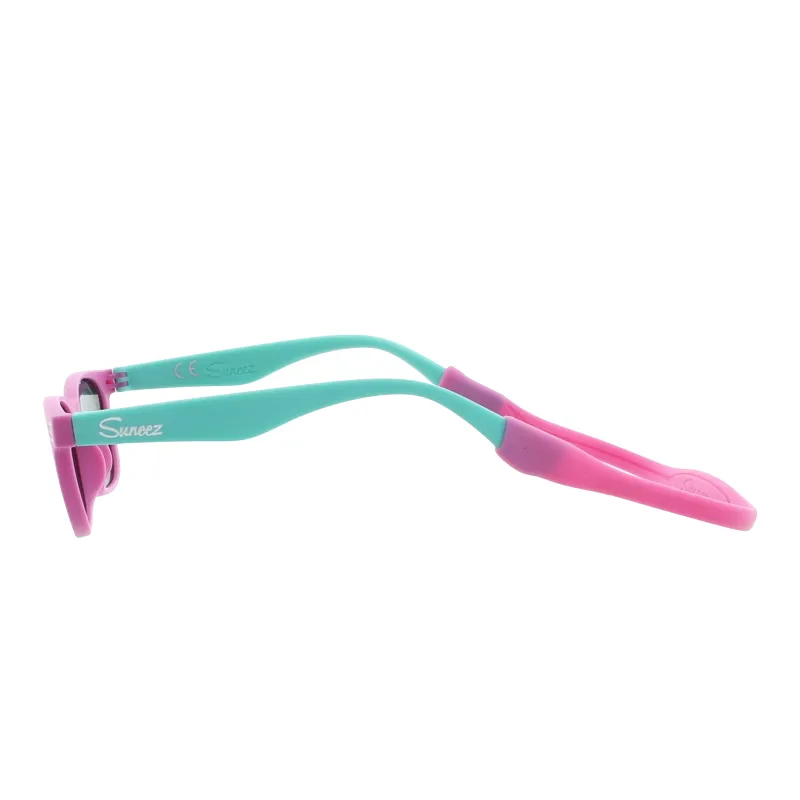Suneez Polarised Flexible Kids Sunglasses Pink & Turquoise