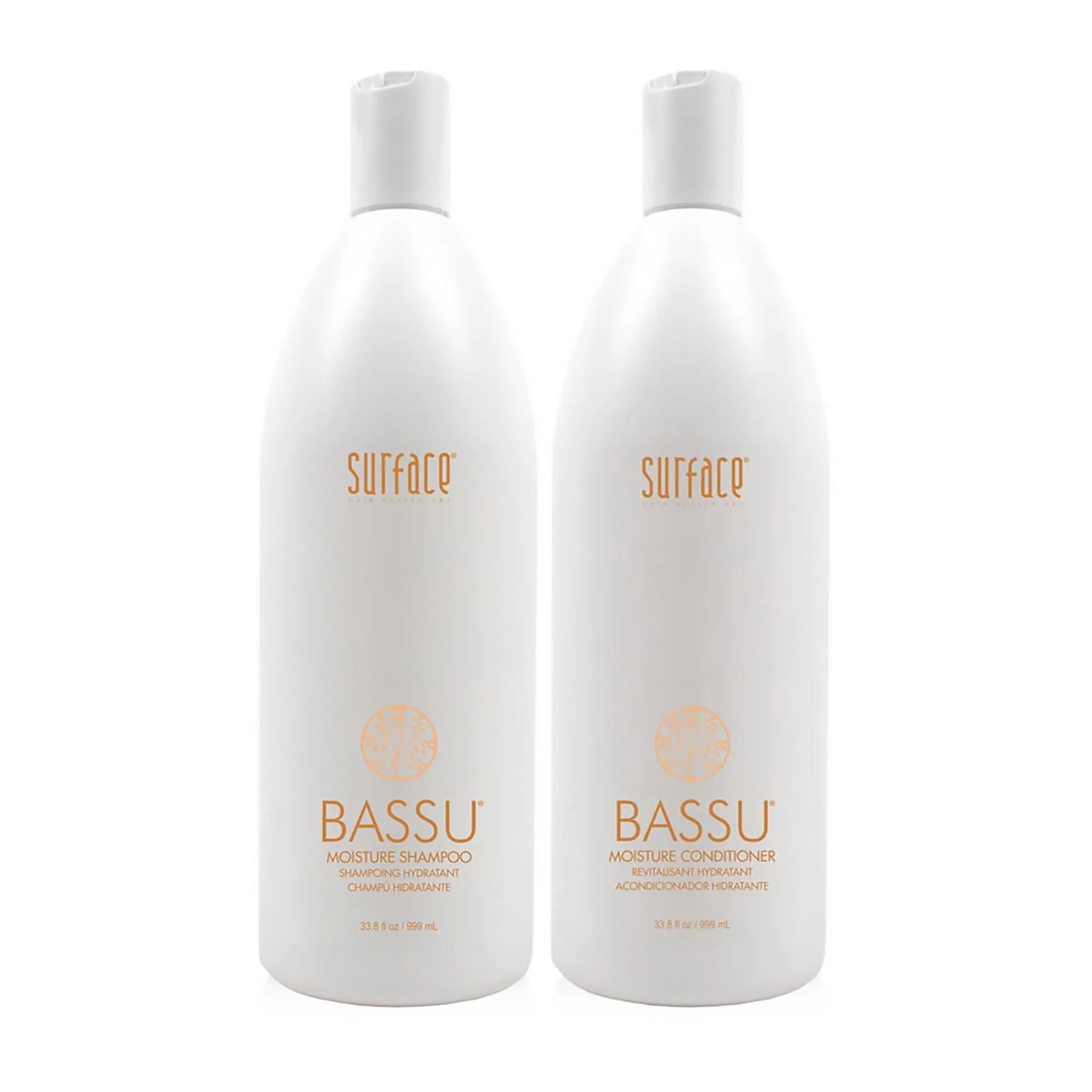 Surface Bassu Moisture Shampoo and Conditioner Liter Duo