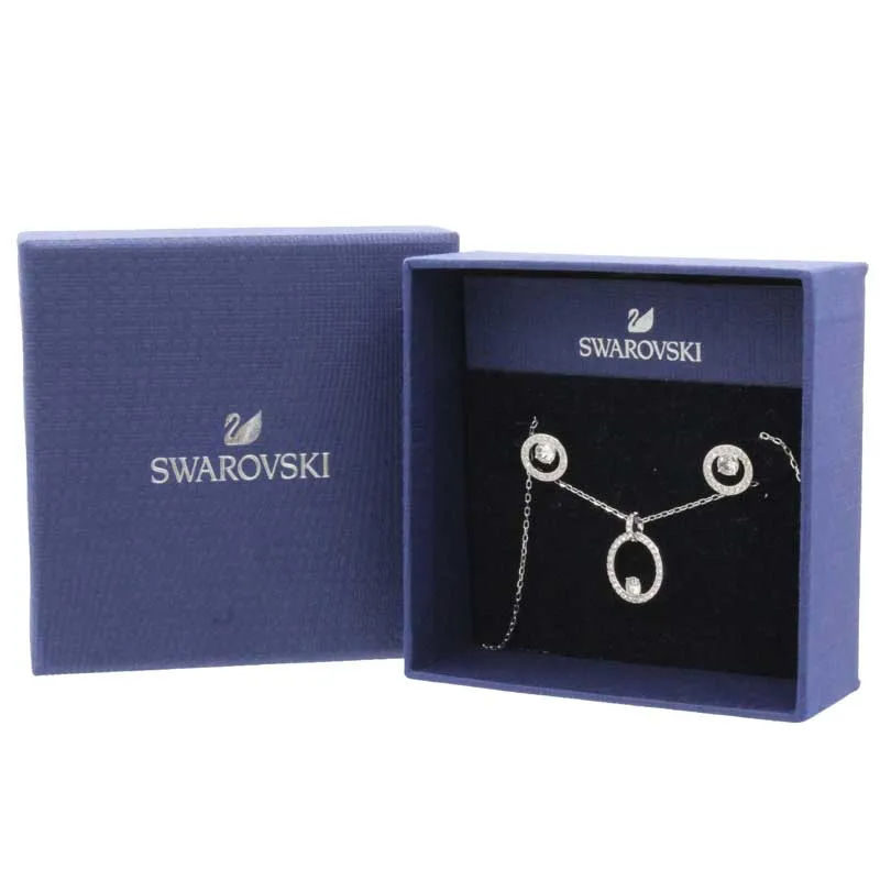 Swarovski Creativity Circle Necklace & Earring Jewellery Set