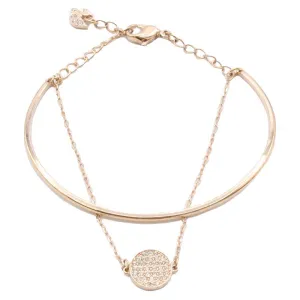 Swarovski Ginger Collection Rose Gold Bangle Bracelet