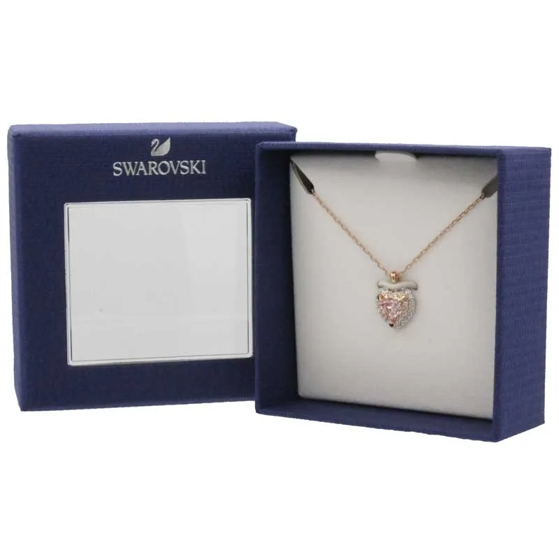 Swarovski One Collection Rose Gold Heart Pendant Necklace