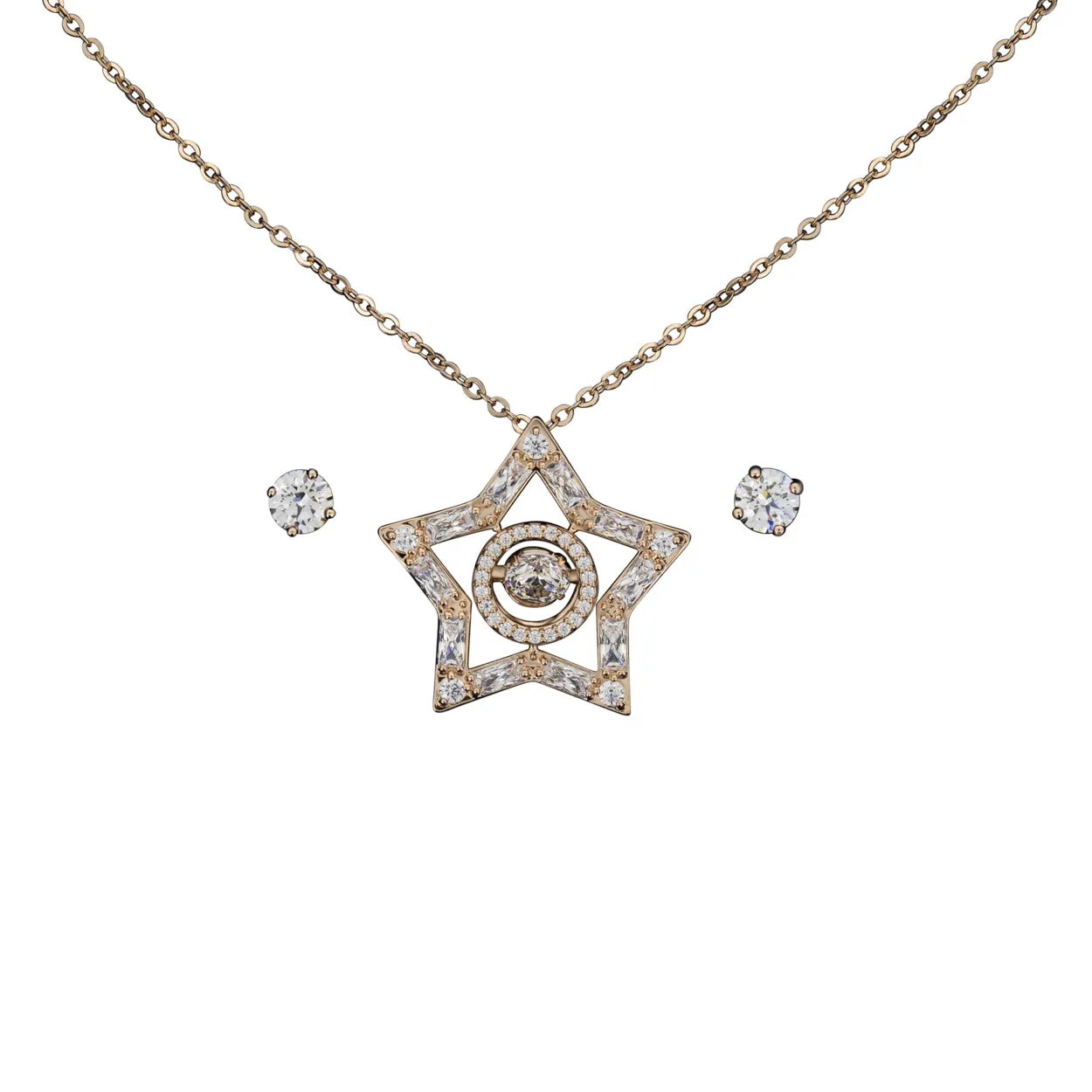 Swarovski Rose Gold Stella Set 5622730