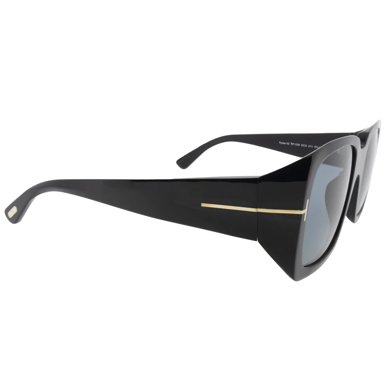 Tom Ford Black & Blue Sunglasses Ryder-02 TF 1035 ECO 01V